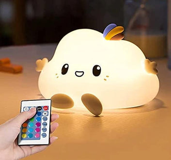 Silicone Cloud Rechargeable LED Night Lamp