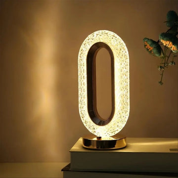 Oval Shape LED Crystal Table Lamp