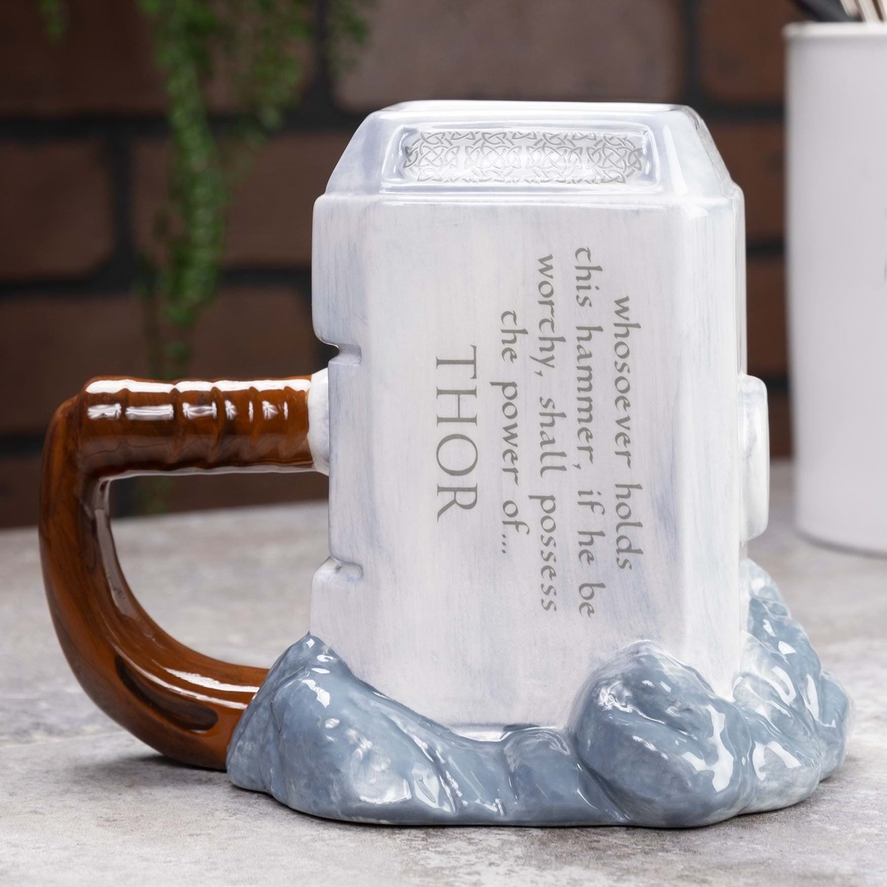 3D Ceramic Thor Hammer Mug Avenger - Your Coffee/Tea Partner