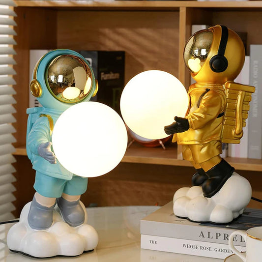 Acrylic Astronaut Dimmable Figure Statue Table Lamp