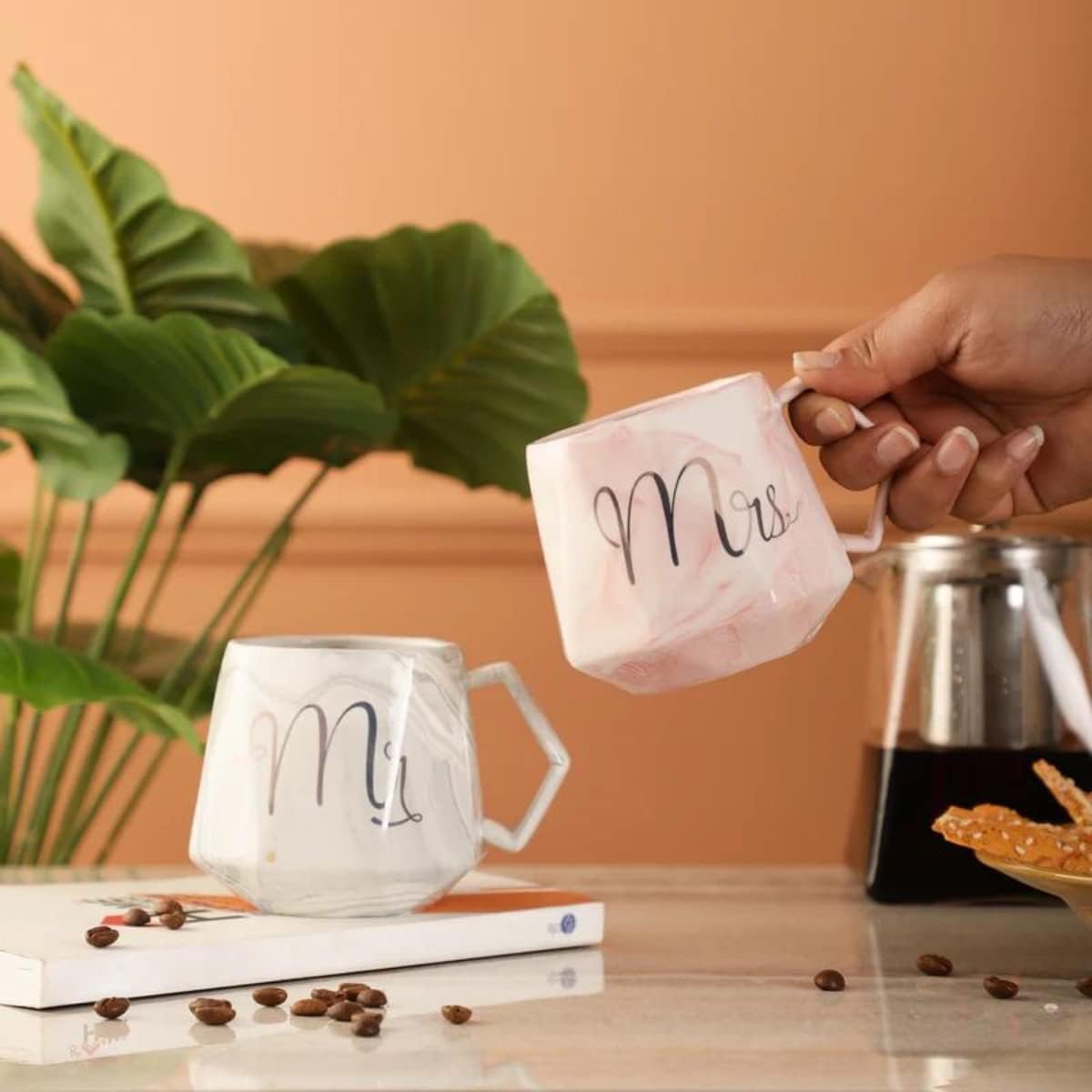 Mr. & Mrs. Ceramic Mug Set